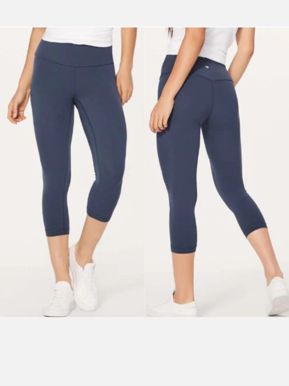 Lululemon Navy Blue Cropped Performance Leggings Size 10